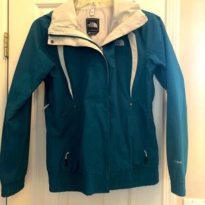 The North Face Hyvent Jacket. Teal Waterproof.
